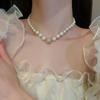Искусственный драгоценный камень Жемчуг Ключица Цепочки Стразы Жемчужный чокер Подвеска Жемчужные украшения Ожерелье Невеста