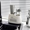 Dust-proof Chopsticks Cage Spoon Storage Box Cutlery Holder Draining Chopstick Bucket Utensil Drain Rack Countertop Decoration
