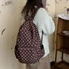 Сумка в горошек Большая вместимость Дорожная Мочила Молния Мочила Женская Ежедневная Использование Рюкзаки Рюкзак На открытом воздухе Сумки Женская