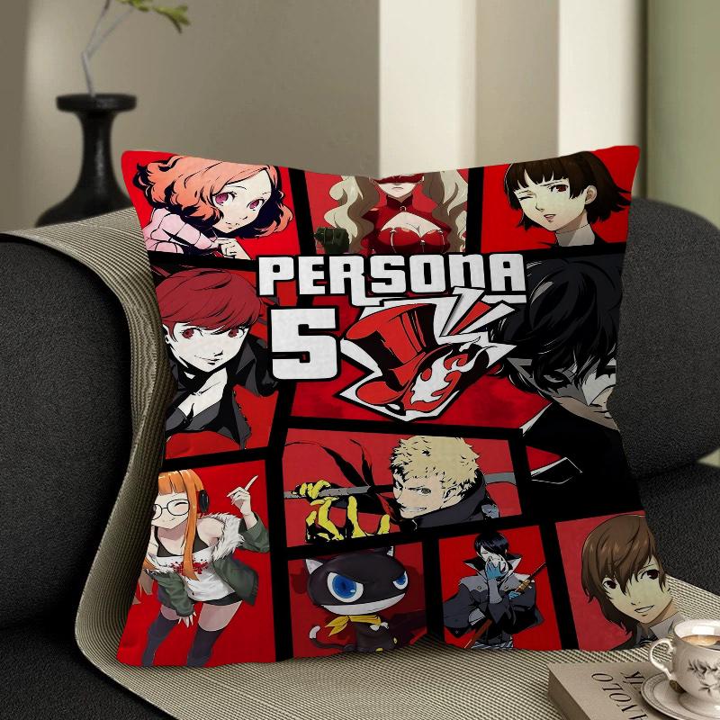 Игровая наволочка Persona 5 Наволочка для диванной подушки Декор для комнаты Подарок детям