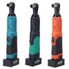 3/8"  Cordless Electric Wrench Ratchet 42V Rechargeable Scaffolding 100Nm Right Angle Wrench Tool + 2 Battery Charger
