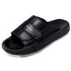 Leather Look Slide Sandals Cushioned Footbed Summer Outdoor Beach Slippers Comfortable Casual Walking Footwear Casual Wear