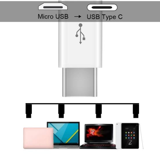 OTG-адаптер Micro USB (розетка) на Type-C (вилка) для телефона, конвертер для зарядки и передачи данных