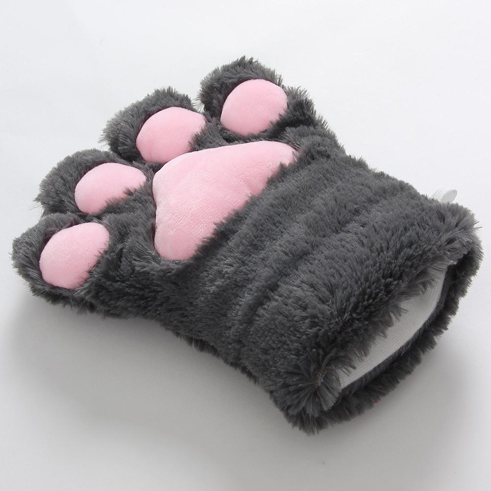 Костюм для косплея кошки, комплект из хвоста, ушей, ошейника, лап и перчаток для Хэллоуина