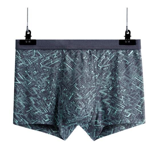 Мужское боксерское нижнее белье Эластичное со средней посадкой Трехмерный крой Шорты Трусы U-образные Быстросохнущие Трусики