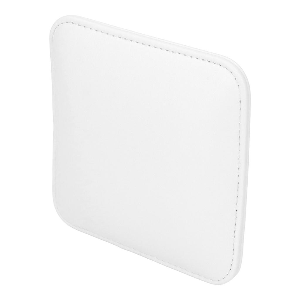 Nail Tech Elbow Rest PU Leather Soft Comfortable Elastic Nail Art Elbow Rest Pad for Salon White