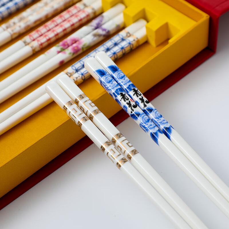 Ru Han Golden Age Ceramic Chopsticks Set