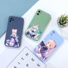 Cute Girl Kokomi Phone Case For IPhone 14 11 12 13 Pro Max X XR XSMax 6 6S 7 8 Plus SE 2022 Soft Square Color Phone Cover