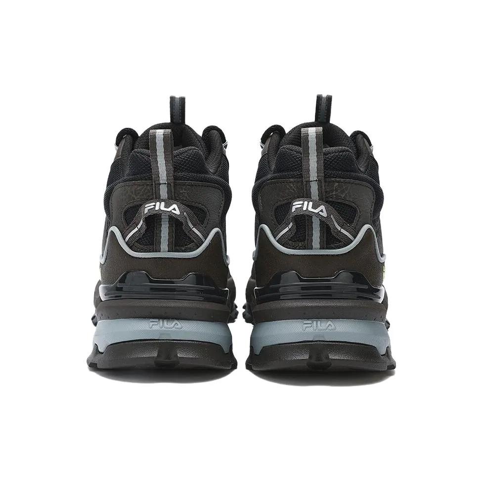 FILA Trek 1S Mesh , Textile , Synthetic Leather Cushioning , Wear Resistant Low top Casual Shoes Men's Dark Brown (Unisex) Casual Shoes