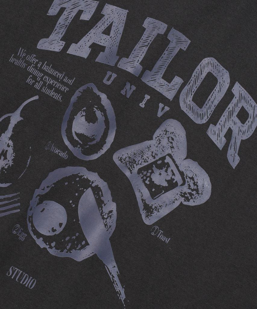 TAILOR STUDIO Футболка с графическим принтом Taylor Univ (Древесный уголь)