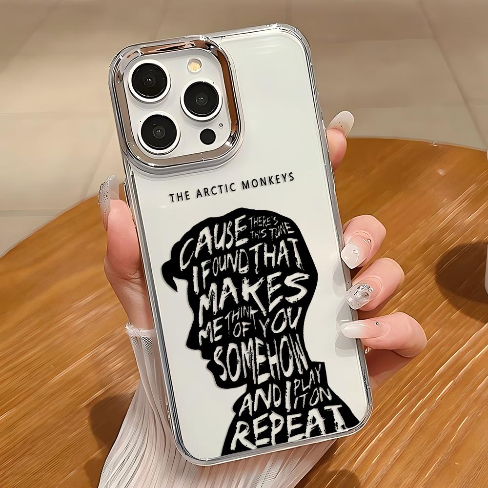 Модный черный чехол для телефона Arctic Monkeys A- Для iPhone 17 16e 16 15 14 13 12 11 mini Pro Max X XR XSMAX 8 7 Air Plus Мягкий чехол