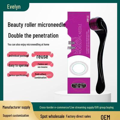 Домашний микроигольный роллер для шрамов от акне, красоты лица, омоложения кожи и роста волос