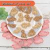 8pcs Set Animal Cookie Cutters Dinosaur Type Stamp Embosser for Biscuit Pastry Bakeware Baking Cookies Molds Kitchen Accessories