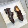 Leather Small Leather Shoes Women's 2025 New Niche British Style Retro One-pedal Versatile Loafers Women's Single Shoes