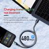 120W LED Digital Display Quick Charge USB Type C Cable For Huawei Fast Charging Data Cord