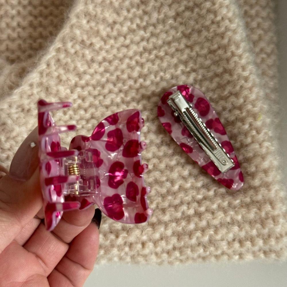 High Sense Hair Claw Clip Sweet Luxury Hair Accessories Fashion Leopard Print Clip  Daily Wear