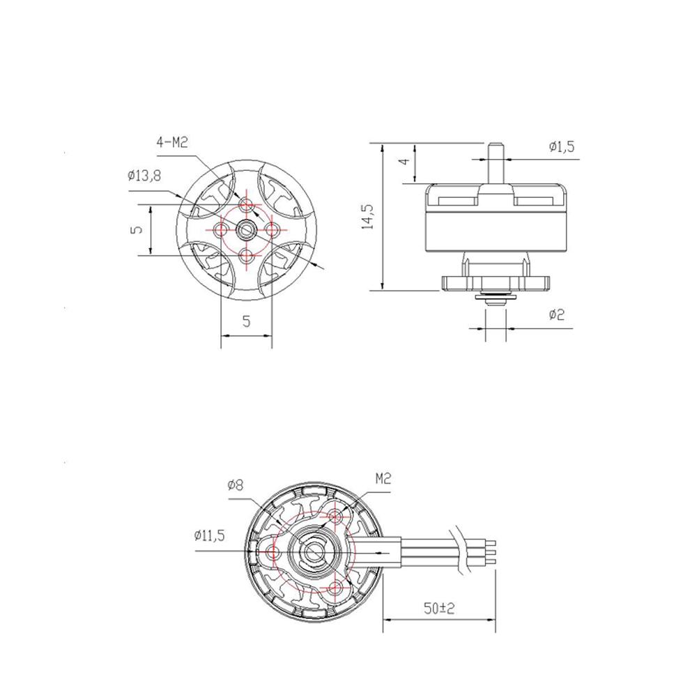 EMAX Tinyhawk Freestyle Brushless Motor TH1103 7000KV 1 2S
