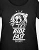 Ride Fast Die Last MC Motorcycle Rider T Shirt Tee Bike Scythe Grim Reaper