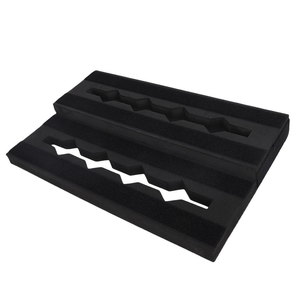 Guitar Pedal Board EVA Anti Slip Portable Modular Guitar Effects Pedalboard Support for 6 to 10 Effect Pedals