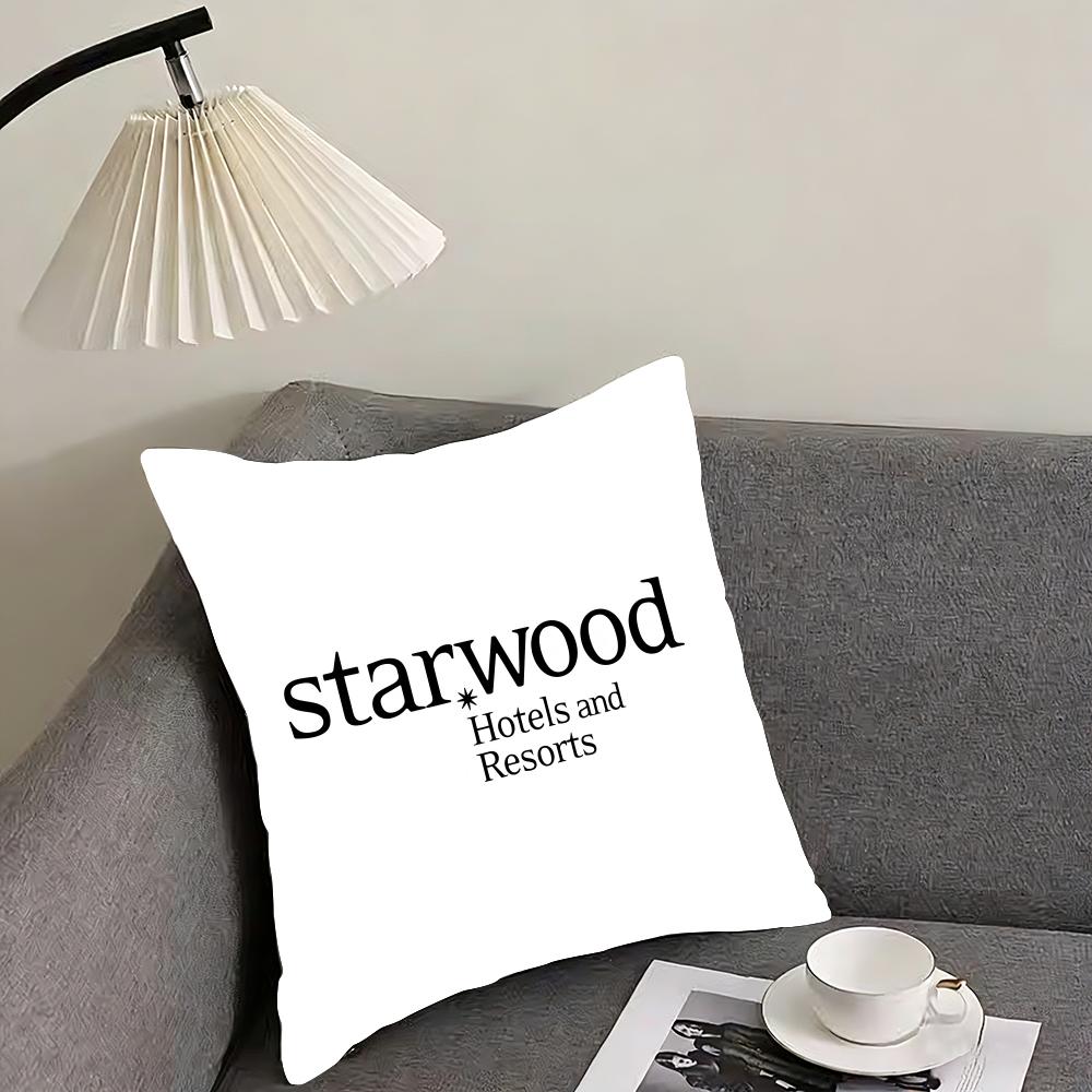 Fashion SSheratonS Hotels Cushion Cover Elegant Comfort Pillowcase Sofa Bed Doublesided Printed Invisible Zipper Home Decor