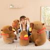 Creative New Gluttonous French Fries Capybara Plush Toy Kapibara French Fries Pullable Backpack Doll