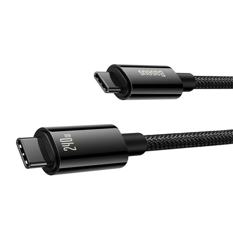 Kabel Usb-C Do Usb-C Baseus Tungsten Gold 240W 1M (Czarny)