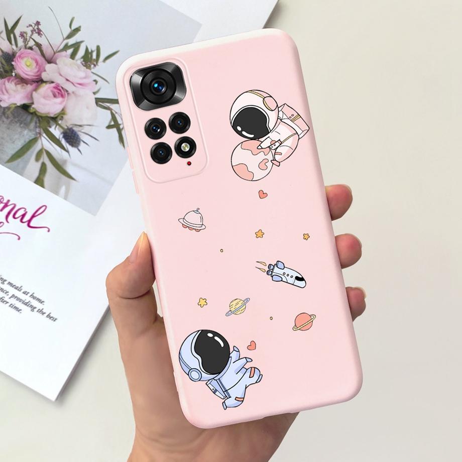Для Xiaomi Redmi Note 11 4G Чехол Мягкий Жидкий Силикон Милый Кот Прекрасный Бампер Fundas Для Xiaomi Redmi Note 11 Pro Note11s 4G 5G