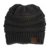 Cable Knit Winter Hats Women‘s Ponytail Messy Bun Beanie Portable Beanie Hat  for Girls