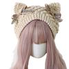 Newborn Baby Cute Autumn and Winter Warm Lamb Wool Anti-droplet Hat Mask Removable Protective Hat