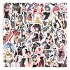 50/340 Anime Sexy Girl Graffiti Stickers Decorative Skateboard Guitar Personality Stickers
