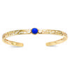 [R3436] - Gold Plated Bracelet 'Cleopatra' Blue Gold - 55 Mm - 6 Mm