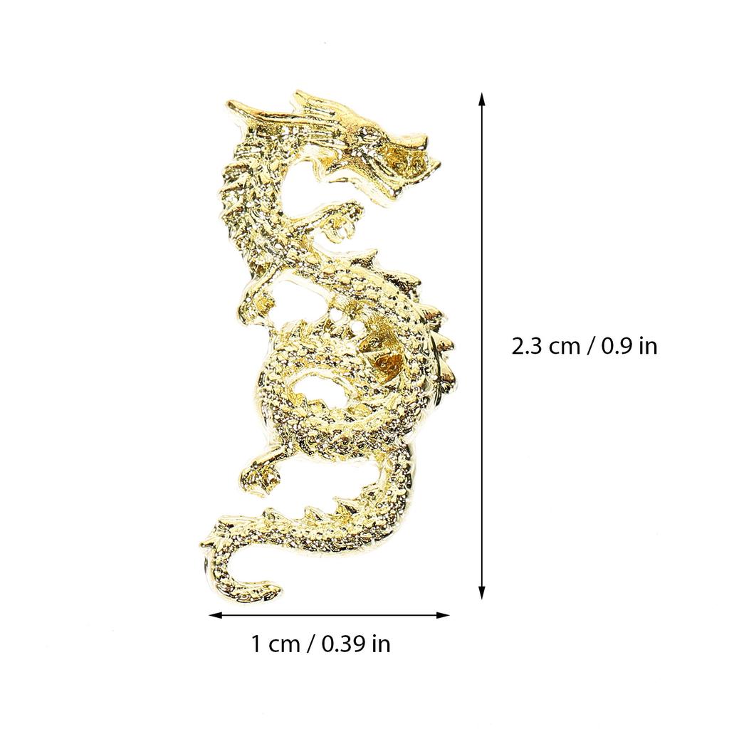 10Pcs Nail Charms Dragon Look Small Metal Gems Nail Decorations for Home DIY Manicure Xmas Wedding Party Supplies