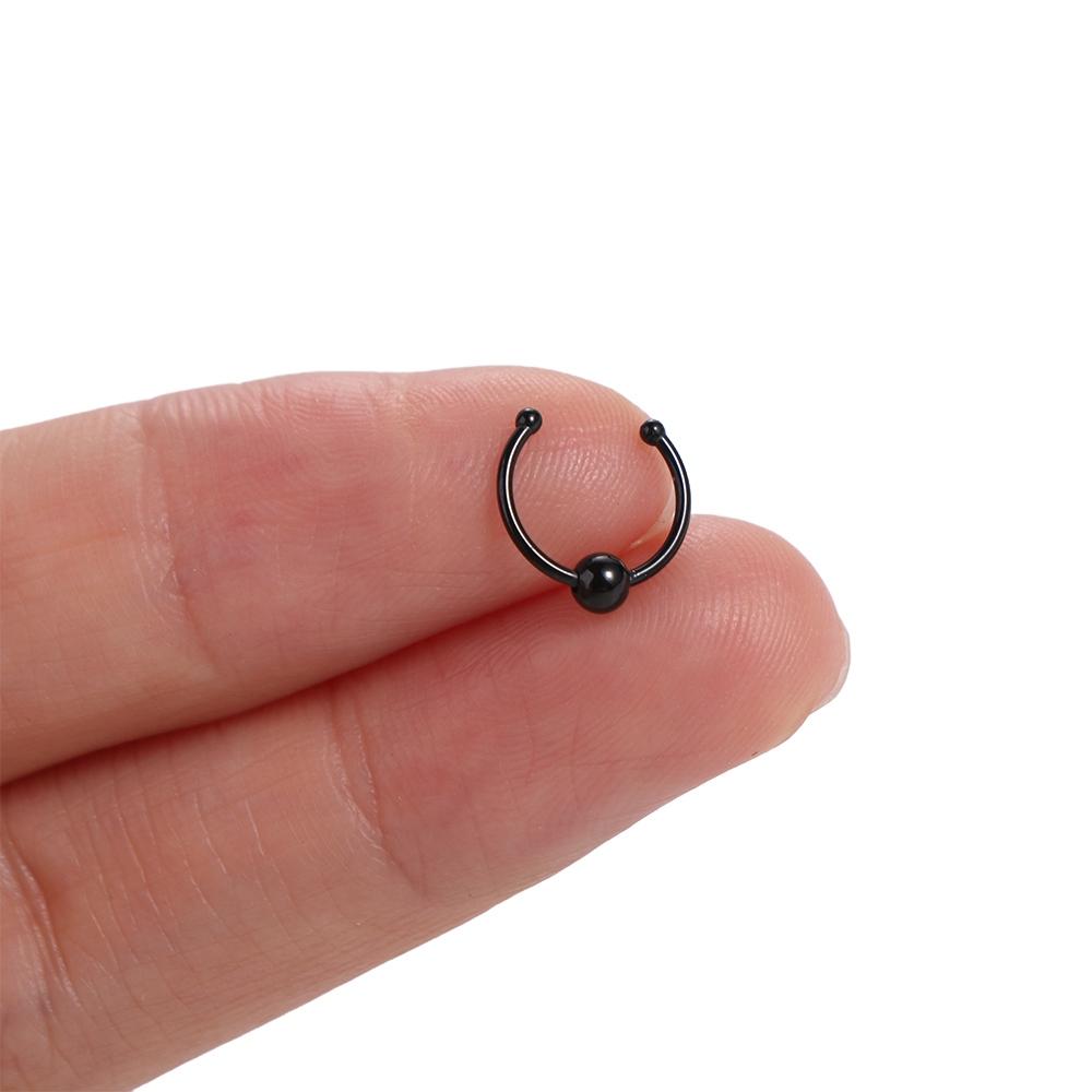 Бусины Поддельные Кольца для носовой перегородки Металлические Панк Ночные клубы