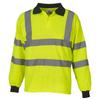 Mens Long-Sleeved Hi-Vis Polo Shirt