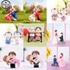 1set Mini Stool Lovers Old Couple Animals House Tree Fairy Garden Miniatures Terrarium Action Figures DIY Micro Landscape Decor