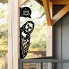Peeking Jesus Metal Sign Garden Fence Decoration Sign I Saw That Jesus Sign for Home Outdoor Tree Shed Farmhouse Decor
