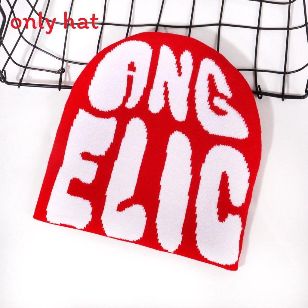 Letter Pattern Fashion Women Casual Warm Knitted Hat For Autumn And Winter