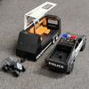1/32 Tesla Police Cybertruck Прицеп Внедорожный Пикап Литая Модель Машины Сплав Детская Игрушка Автодом Звук и Свет Музыка Подарок на День Рождения