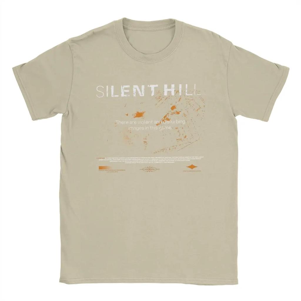 Смешная футболка Silent Hill для мужчин, хлопковая футболка с круглым воротом и коротким рукавом, летние топы