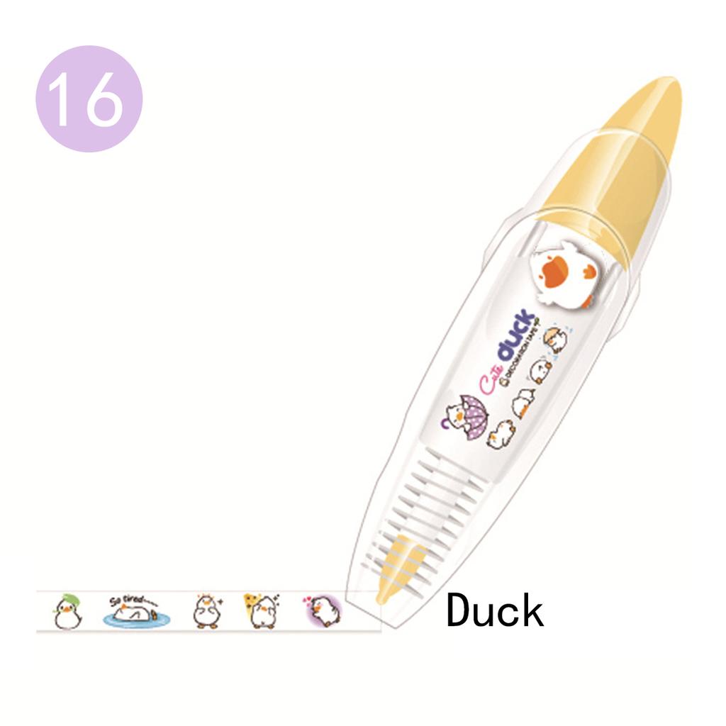 KawaiiDuck Panda Cherry Fish Balloon Клубника Пресс-тип Декоративная корректирующая лента Дневник Канцелярские школьные принадлежности