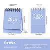 Мини настольный календарь 2026 Маленький стоячий перекидной еженедельный календарь Креативный спиральный календарь Планировщик для ежедневного планирования расписания