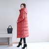 Women Parka Coat Autumn Winter Thicken Warm Hooded Coat Ladies Slimming  Lengthen Padded Jacket with Pocket Outerwear