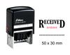 Self Inking Shiny Date Stamper With Received Text Ofiice Stationery Rubber Stamp