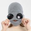Mask Autumn Winter Hats Men New Aviator Glasses Warm Hats Ear Protection Plus Velvet Warm Wool Knitted Adjustable Hats