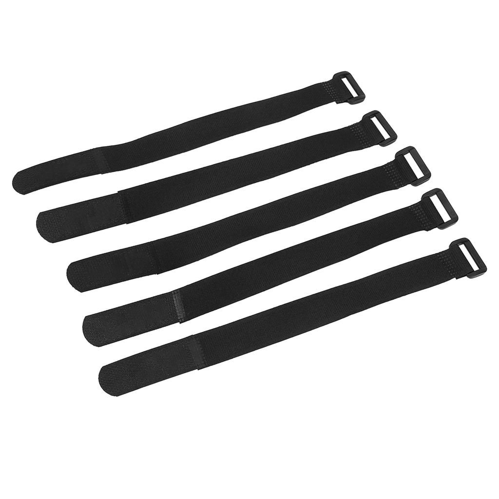5Pcs Set DUUTI Sports Cycling Riding Adjustable Nylon Bicycle Handlebar Tie Straps (Black)