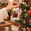 Christmas Party Supplies Dog Wooden Ornament, 2D Cartoon Puppy Hanging Ornaments Decor with String, Holiday Tree Decoration Unique