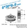 6*30*8Mm High Quality Wire Rope Groove Bearing Pulley For Door Window Sliding Track Roller Pulley Stainless Steel Sheave