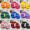 22Meters Dark Colors 4cm Shiny Silk Ribbons Solid Gift Wrapping Ribbons  Wedding Party Decoration