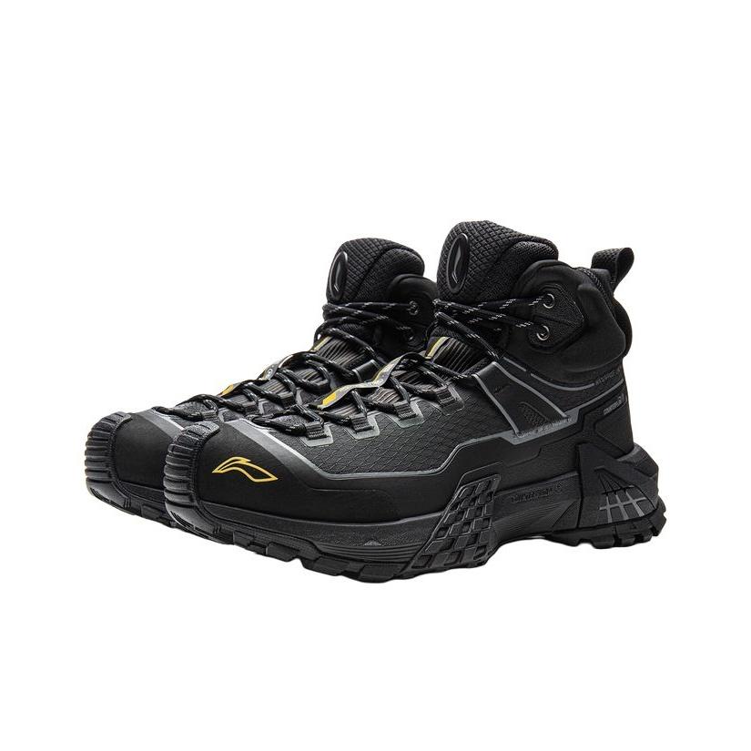 Li Ning Outdoor CF River Pro HI WP Удобные Модные Минималистичные Светоотражающие Поддерживающие Высокие Походные Ботинки AHTV035-1