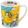 PEANUTS 2026 Years Microwave Snoopy Made In 1 Mug, Approx. 350ml, Safe, Merchandise, Gift, Tableware, Japan, SN2026-11